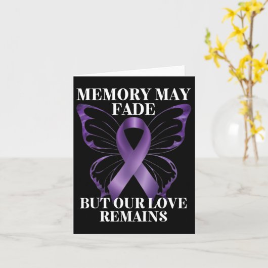 記憶は薄れても私たちの愛は残る ハイマーハイマーの愛 カード (黄色い花)