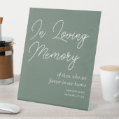 記憶を愛する時のセージ結婚グリーン 台座サイン (インサイチュ)