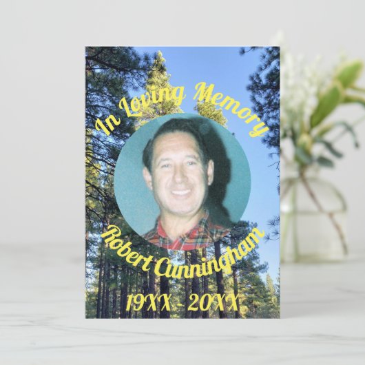 記憶を愛する森の記念カードで 招待状 (スタンド正面)