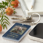 記憶を愛する海軍と金ゴールド キーホルダー (正面右)