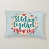 記憶を縫い合わせる 刺繍アート アクセントクッション (裏面)