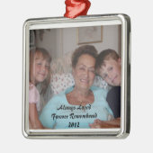 記憶オーナメント メタルオーナメント (左)