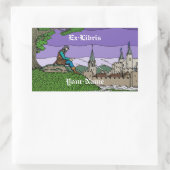 記憶キャメロット蔵書票 長方形シール (バッグ)