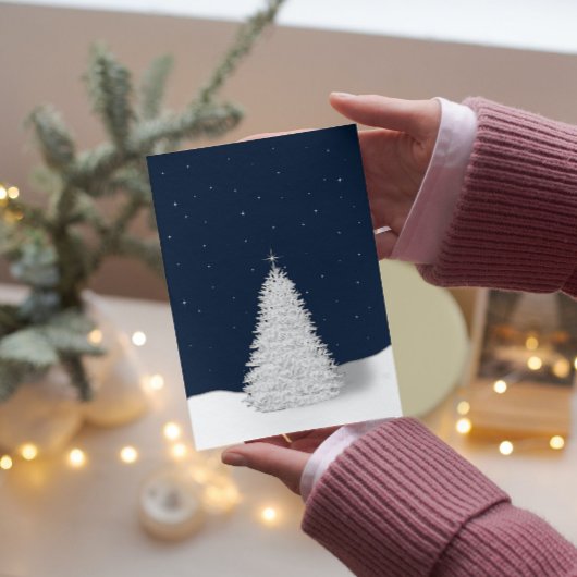 記憶スターズインザスカイホリデーグリーティングカード シーズンカード