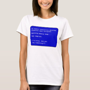 記憶ダンプ-女性 Tシャツ