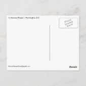 記憶プラーク内 |ベトナム退役軍人メモリアル ポストカード (裏面)