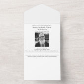 記憶モダン共有お祝い オールインワン招待状 (内側)