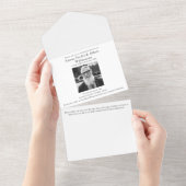 記憶モダン共有お祝い オールインワン招待状 (貼ってはがせる)