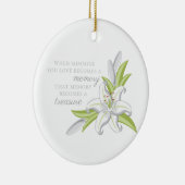 記憶ユリ セラミックオーナメント (右)