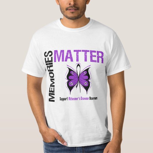 記憶問題v2アルツハイマー病 tシャツ (正面)