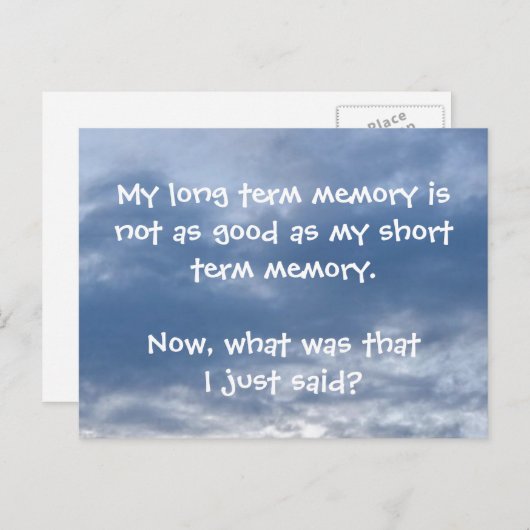 記憶喪失のポストカード ポストカード (正面/裏面)