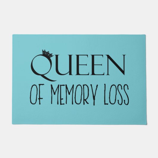 "記憶喪失の女王" ドアマット (正面)