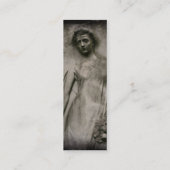 記憶女性および花の名刺 スキニー名刺 (裏面)