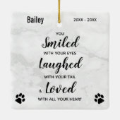 記憶引用文記念記念キープサケ – ペットロス セラミックオーナメント (裏面)