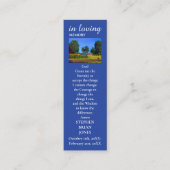 記憶悔やみや弔慰フォト祈りの言葉カード コーリングカード (正面)