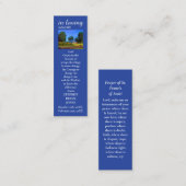 記憶悔やみや弔慰フォト祈りの言葉カード コーリングカード (正面/裏面)