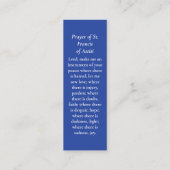 記憶悔やみや弔慰フォト祈りの言葉カード コーリングカード (裏面)