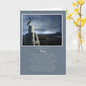 記憶悔やみや弔慰名前をカスタムするスピリチュアル沿岸 カード (黄色い花)