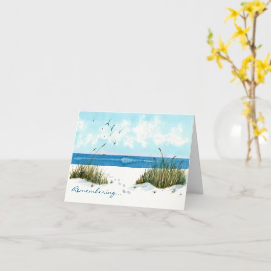 記憶悔やみや弔慰 カード (黄色い花)