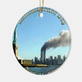 記憶日9月911日11日2001年 セラミックオーナメント (左)