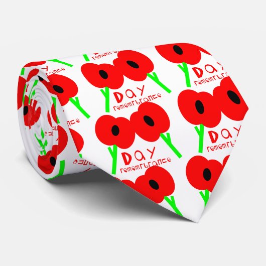 記憶日、終戦記念日または復員軍人の日 ネクタイ (ロール)