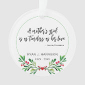 記憶母悲しみ緑の写真記念 オーナメント (正面)