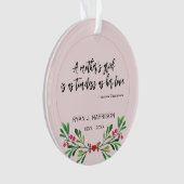 記憶母悲しみ緑の写真記念 オーナメント (正面)