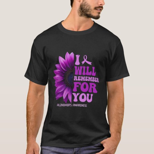 記憶物質アルツハイマー紫色アルツハイマー戦争 Tシャツ (正面)