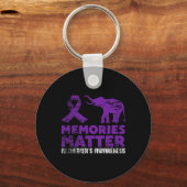 記憶物質アルツハイマー – 紫色の象1 キーホルダー (正面)