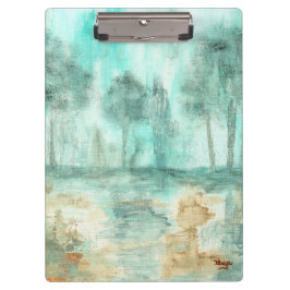 記憶、抽象的な景色の木の芸術の絵画 クリップボード