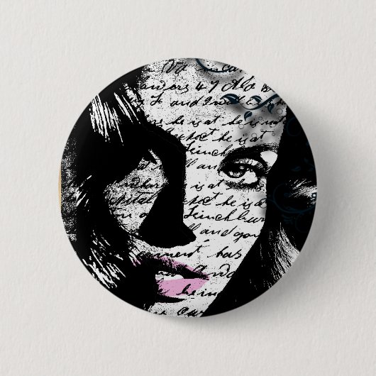 記憶 缶バッジ (正面)