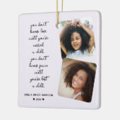 記憶Keepsake Loss Of Child Photos セラミックオーナメント (左)