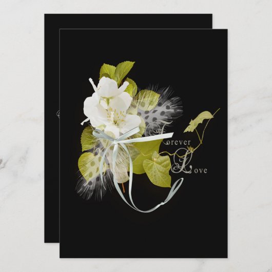 記結婚念お祝い 招待状 (正面/裏面)