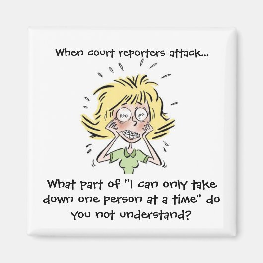 記者おもしろいが攻撃したとき マグネット (正面)