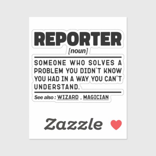 記者の名詞レポートのプレス通信クール シール (シート)