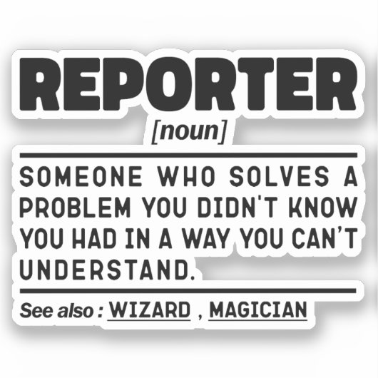 記者の名詞レポートのプレス通信クール シール (正面)