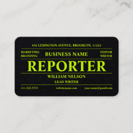 記者ジャーナリスト 名刺