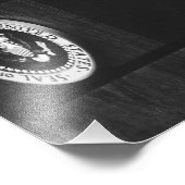 記者会見でのアメリカの大統領ジョン・ケネディ フォトプリント            (角)