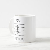 記譜法によって締めて下さい コーヒーマグカップ (正面左)