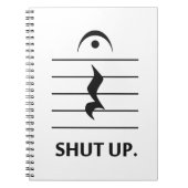 記譜法によって締めて下さい ノートブック (正面)