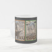 記述を含むWARTHOGS フロストグラスマグカップ (正面左)