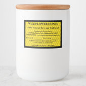 記述的なハニージャー(バージョン2) フードラベル (正面)