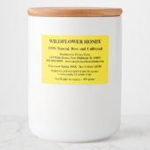 記述的なハニージャー(バージョン7) フードラベル (正面)