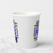 記述的な言葉を持つ警察パーティーカップ 紙コップ (左)