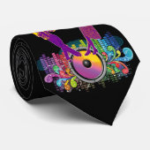 記録および音楽ビートの振動ダンスのカップル ネクタイ (ロール)