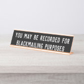 記録された|の机の名札の印であるかもしれません デスクネームプレート (正面)