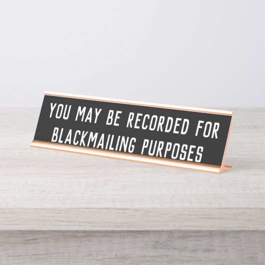 記録された|の机の名札の印であるかもしれません デスクネームプレート (正面)