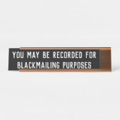 記録された|の机の名札の印であるかもしれません デスクネームプレート (正面)