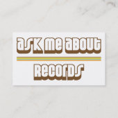 記録について私に尋ねて下さい 名刺 (裏面)