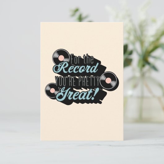 記録はあなたはかわいらし素晴らし!カード サンキューカード (スタンド正面)